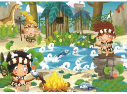 ART PUZZLE Puzzle Pravěký piknik 100 dílků