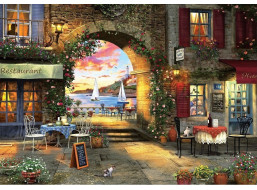 ART PUZZLE Puzzle Restaurace na pobřeží 1000 dílků