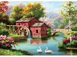 ART PUZZLE Puzzle Starý červený mlýn 1000 dílků