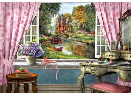 ART PUZZLE Puzzle Zámek v mém okně 1500 dílků