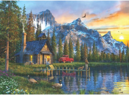 ANATOLIAN Puzzle Západ slunce na chalupou 1000 dílků
