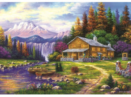 ART PUZZLE Puzzle Západ slunce v horách 1000 dílků