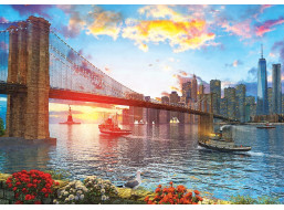 ART PUZZLE Puzzle Západ slunce v New Yorku 1000 dílků