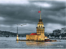 ANATOLIAN Puzzle Nostalgická Dívčí věž, Turecko 1000 dílků