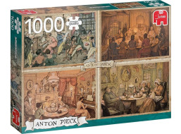JUMBO Puzzle Setkání v obývacím pokoji 1000 dílků
