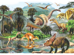 ANATOLIAN Puzzle Svět pravěkých dinosaurů 260 dílků
