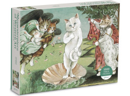 GALISON Puzzle Meowsterpiece: Zrození Venuše 1000 dílků