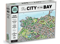 GALISON Puzzle Město v zálivu San Francisco 2v1, 1000 dílků