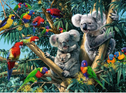 RAVENSBURGER Puzzle Koaly na stromě 500 dílků