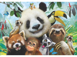 ANATOLIAN Puzzle Selfie zvířátek ze zoo 500 dílků