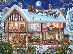 RAVENSBURGER Puzzle Vánoce doma XXL 100 dílků