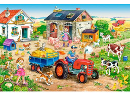 CASTORLAND Puzzle Život na farmě MAXI 40 dílků