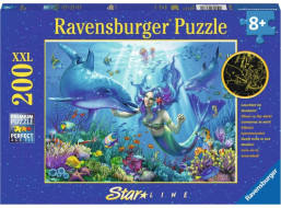 RAVENSBURGER Svítící puzzle Podvodní ráj XXL 200 dílků