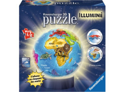 RAVENSBURGER Svítící puzzleball Globus 72 dílků