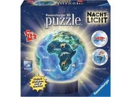 RAVENSBURGER Svítící puzzleball Noční globus 72 dílků