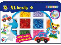 PLAYBOX Zažehlovací korálky XL - Auto a medvídek 600 ks