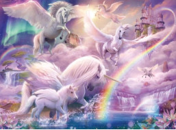 RAVENSBURGER Puzzle Jednorožci XXL 100 dílků