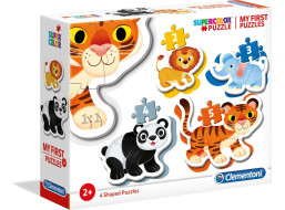 CLEMENTONI Moje první puzzle Safari 4v1 (2,3,4,5 dílků)