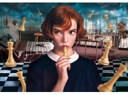 CLEMENTONI Puzzle Netflix: Dámský gambit 1000 dílků