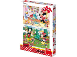 DINO Puzzle Pracovitá Minnie 2x77 dílků