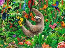 RAVENSBURGER Puzzle Roztomilý lenochod XXL 300 dílků