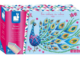 JANOD Třpytivé obrázky se štrasovými kamínky - Ptáček Midi