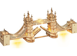 ROBOTIME Rolife Svítící 3D dřevěné puzzle Tower Bridge 113 dílků