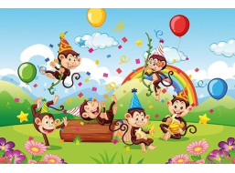 ART PUZZLE Dřevěné puzzle Opičí oslava 50 dílků