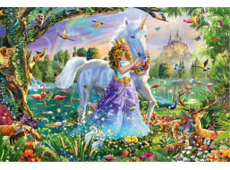SCHMIDT Puzzle Princezna s jednorožcem 150 dílků
