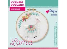 Kreativní set - Vyšívání - Lama