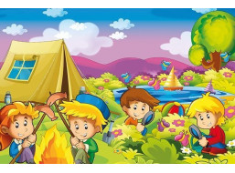 ART PUZZLE Dřevěné puzzle Zvědaví táborníci 25 dílků