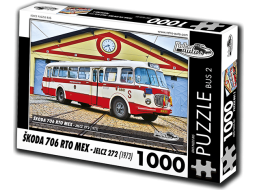 RETRO-AUTA Puzzle BUS č. 2 Škoda 706 RTO MEX (1973) 1000 dílků