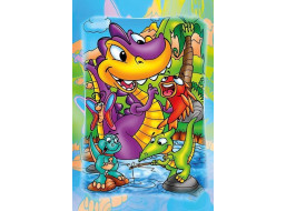 ART PUZZLE Dřevěné puzzle Dinosauři na rybách 16 dílků