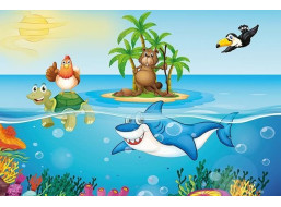 ART PUZZLE Dřevěné puzzle Kuře na dovolené 50 dílků