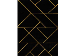 Kusový koberec Emerald geometric 1012 black and gold