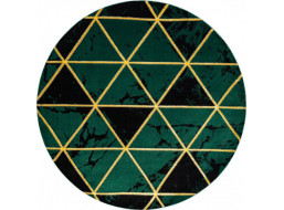 Kusový koberec Emerald 1020 green and gold kruh