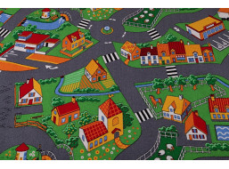 Dětský koberec VESNIČKA, 100x250 cm