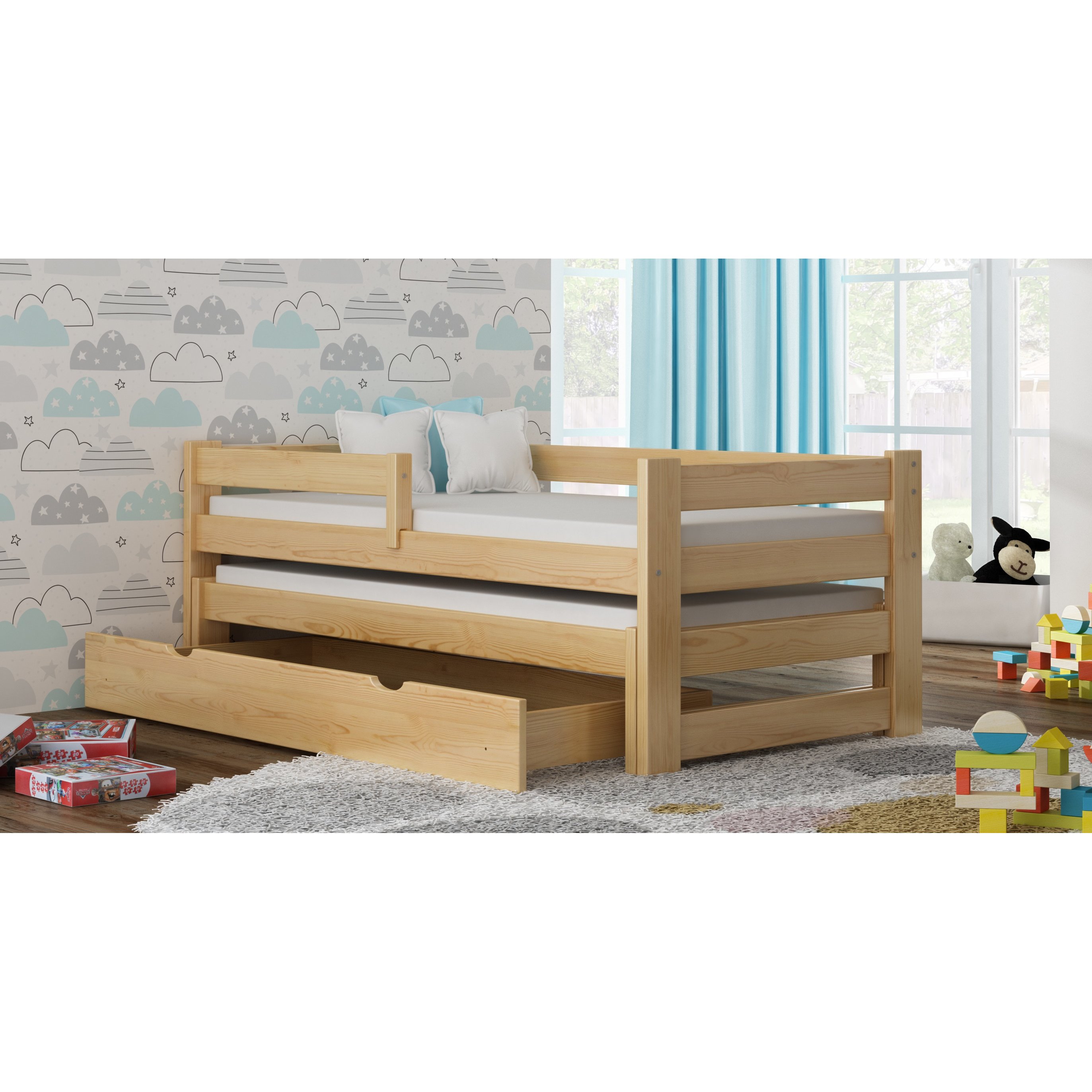 detska postel z masivu pavlik trio 190x80 180x80 cm e shop maxmax cz