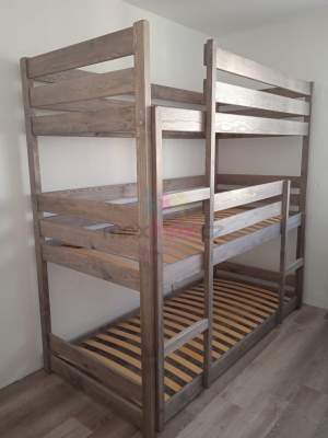 Dětská třípatrová postel ALBERT 200x90 cm