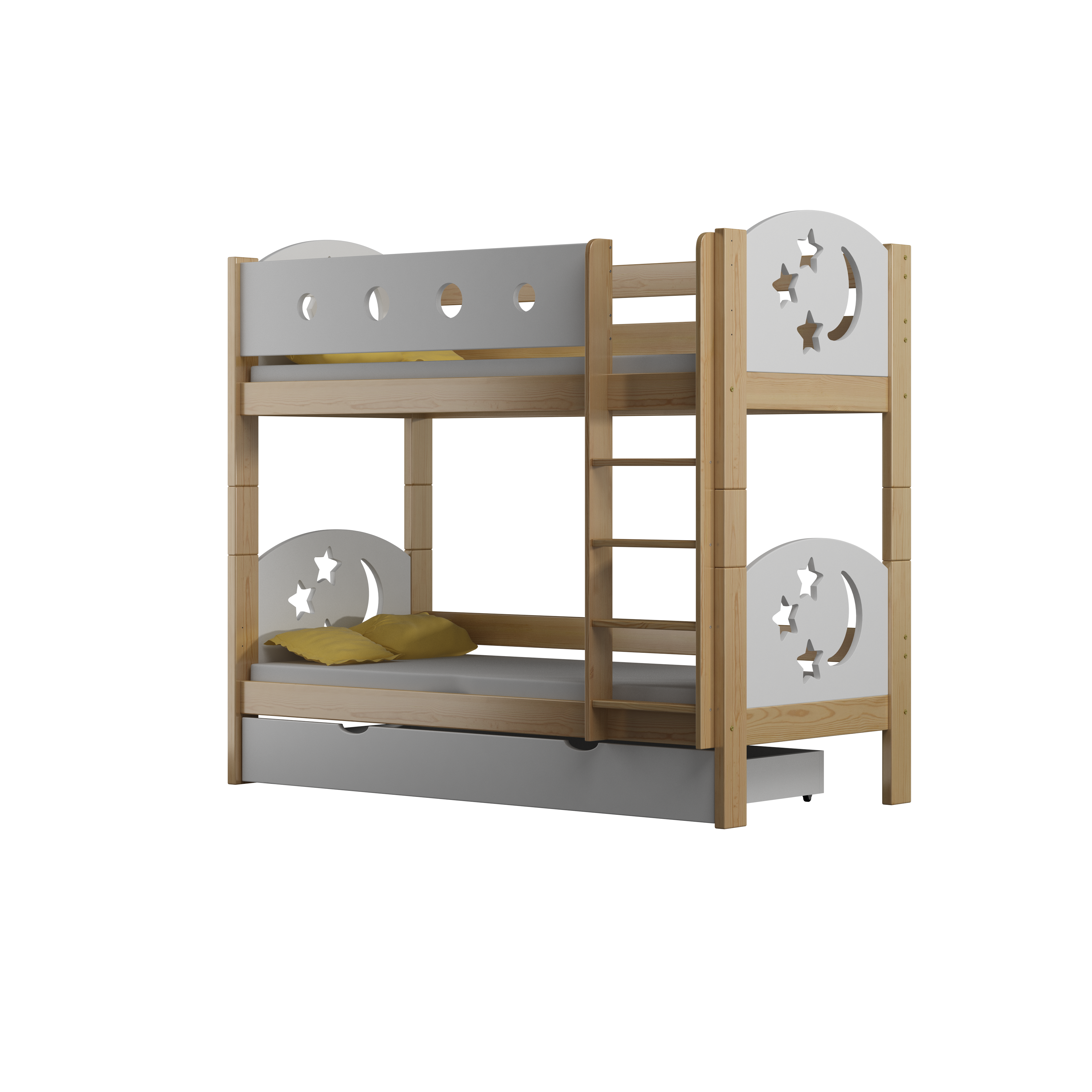 detska patrova postel z masivu moli 2 180x80 cm e shop maxmax cz