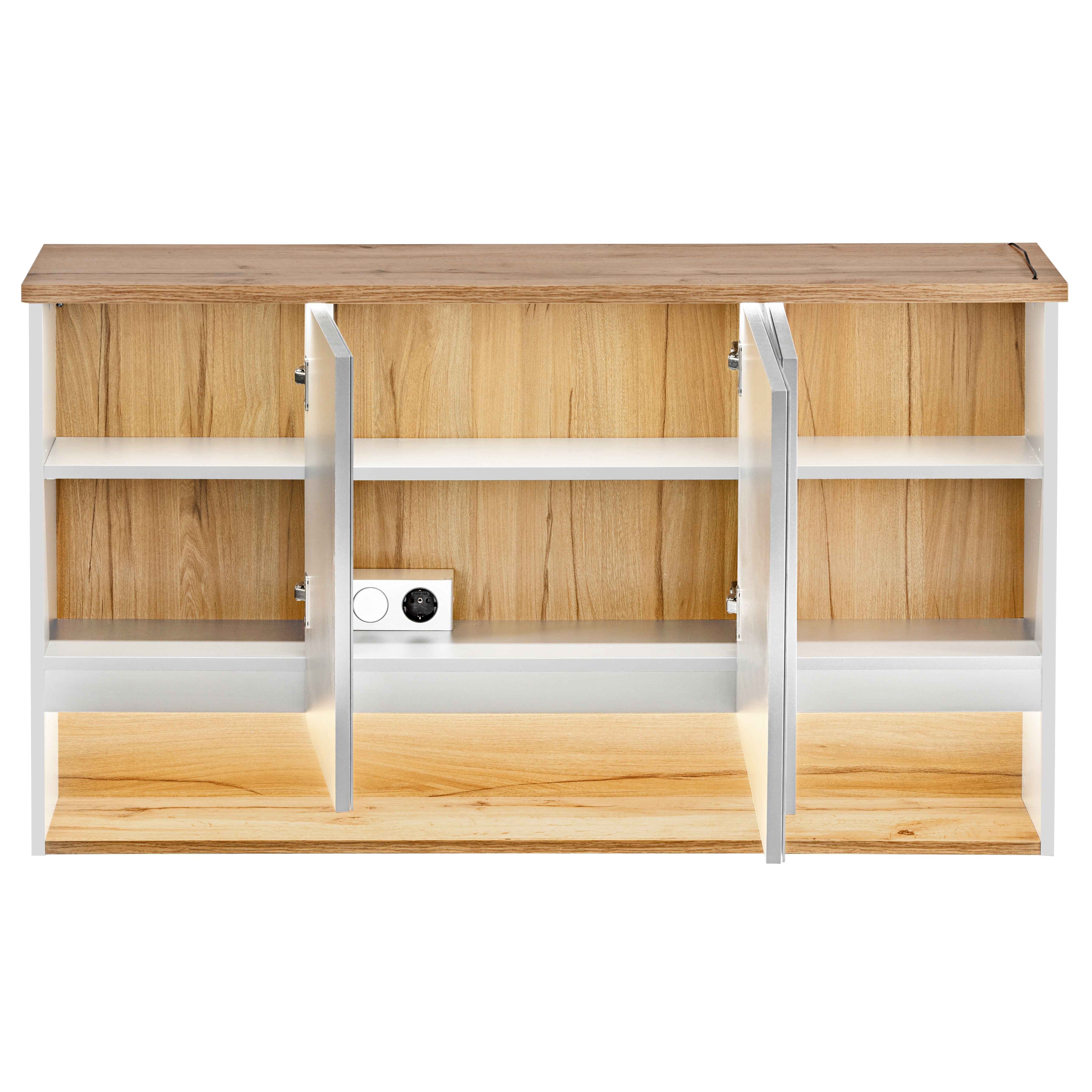 koupelnova zavesna skrinka havana bila se zrcadlem a led osvetlenim e shop maxmax cz