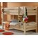 Detská poschodová posteľ Barco 200x90 cm - prírodná