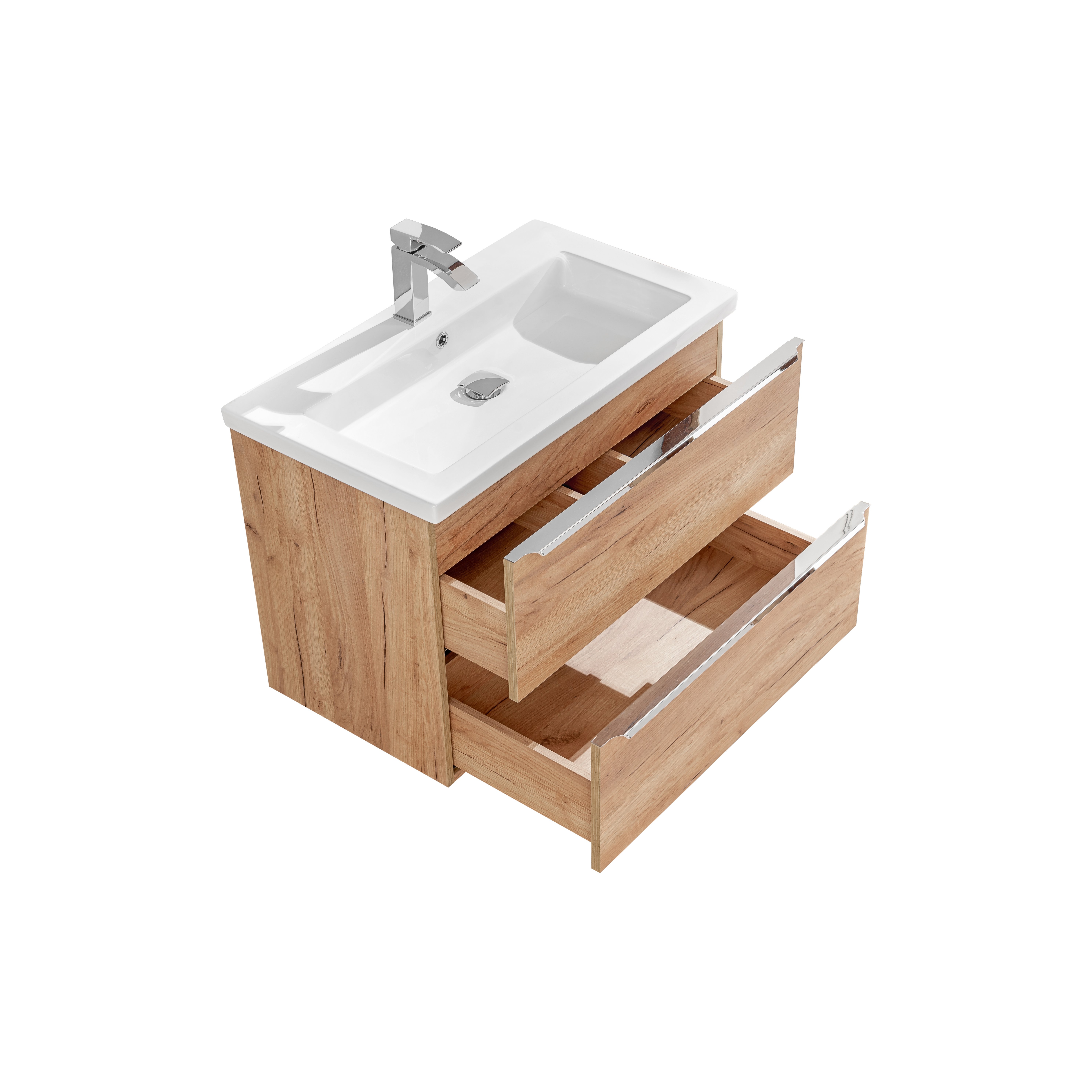 Skrinka Pod Umyvadlo 80 Cm S 3 Dvermi A 2 Zasuvkami