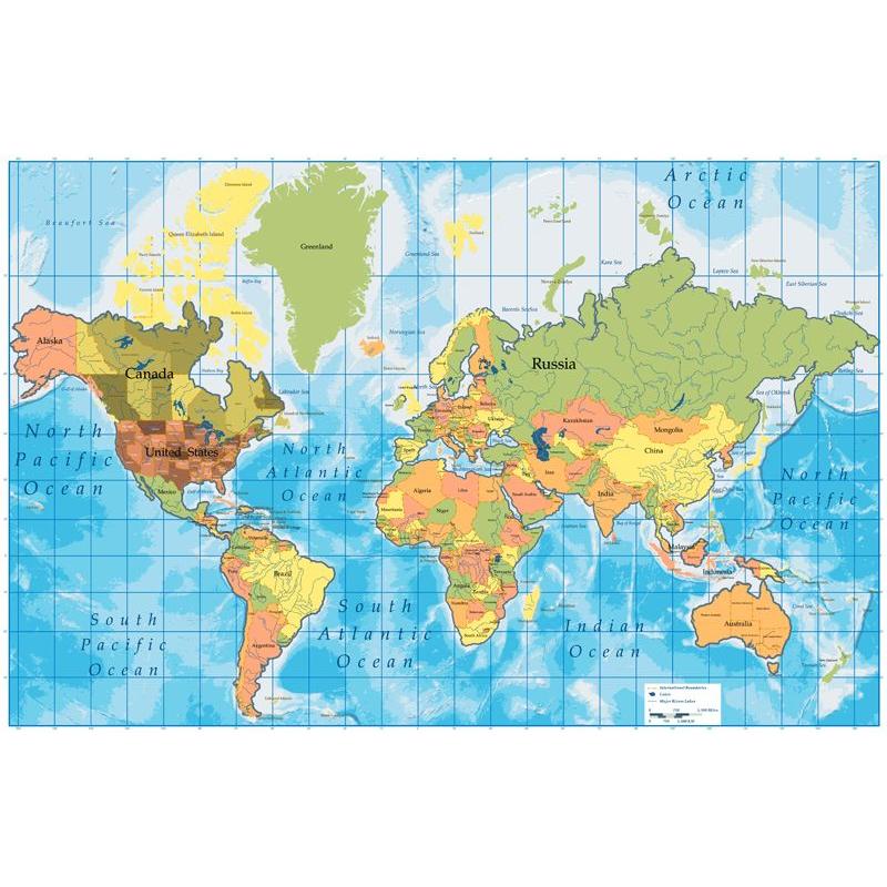 mapa světa Samolepící MAPA SVĚTA   vzor 2 | e shop MAXMAX.cz mapa světa