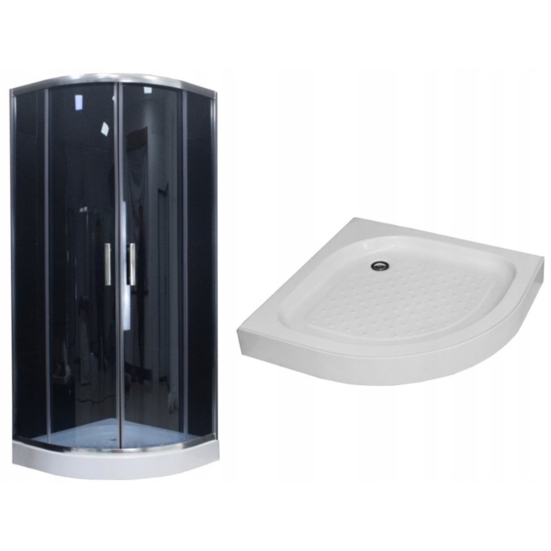 Sprchovy Kout S Vanickou Maxmax Mexen Rio Grafit Ctvrtkruh 70x70