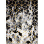 Kusový koberec Gloss 409A 82 3D cubes black/gold/grey