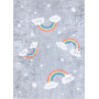 Dětský kusový koberec Junior 52063.801 Rainbow grey