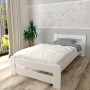 Dětská postel z masivu borovice EURO - 200x90 cm - bílá