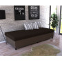 Čalouněná postel s úložným prostorem VELNO II - 200x90 cm - hnědá
