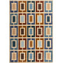 Ručně všívaný kusový koberec Illusion Retro Blocks Blue/Multi